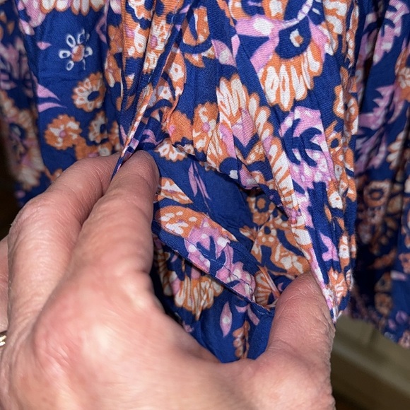 NWT Tiare Hawaii Front Tie Tropical Print Mini Dress - Picture 8 of 11